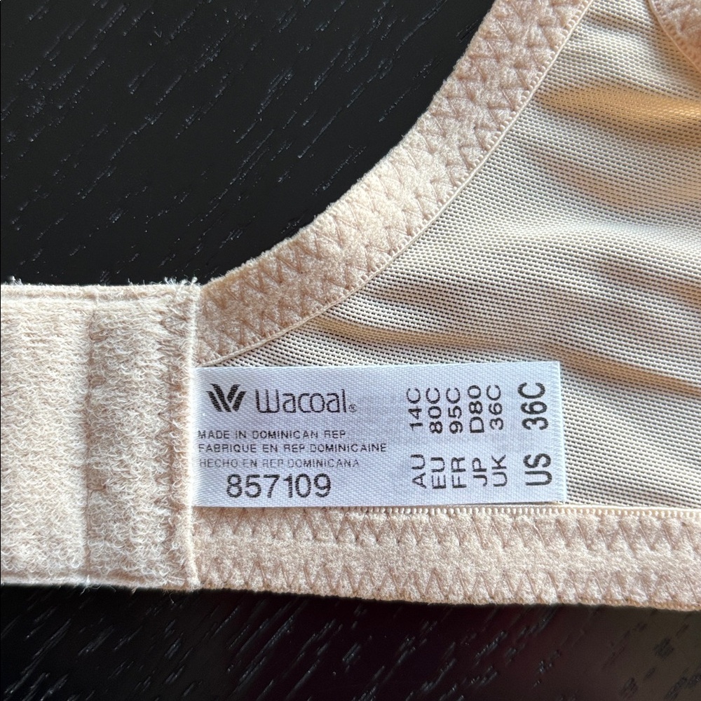 NWT-Wacoal Nude Underwire Minimizer Bra - 36C - Picture 4 of 4